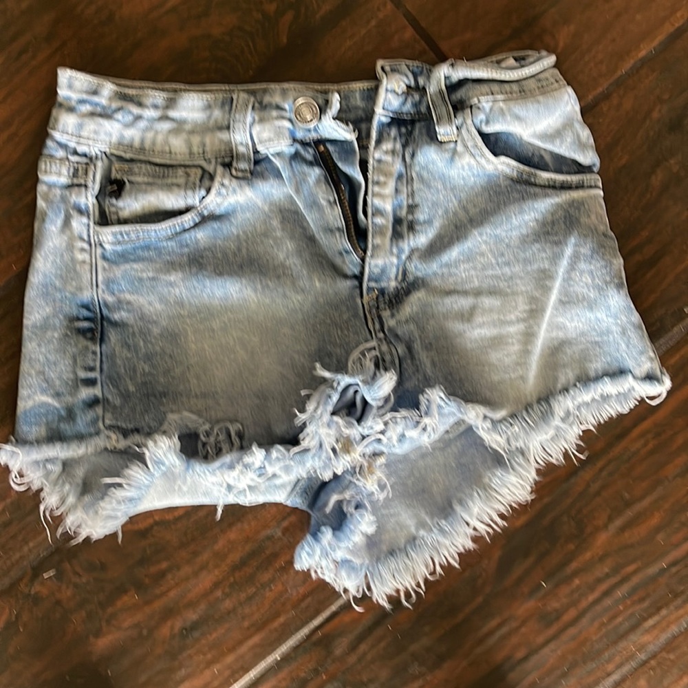 Jean shorts, 7/27, stonewashed